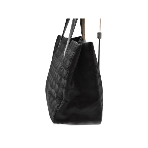Chanel Travel Bag Black Line Nylon Tote - Picture 1 of 11